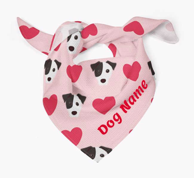 'Heart Pattern' - Personalised {breedFullName} Bandana